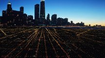 Chicago Upper View At Night Wallpapers